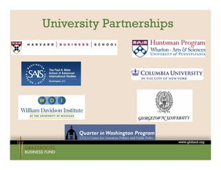 University Partnerships
 