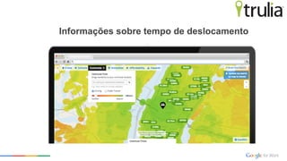 Informações sobre tempo de deslocamento
 