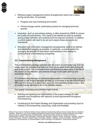Refinery Project Manager Picture Examples PROJECT MANAGEMENT A Handbook for Small Projects | PDF