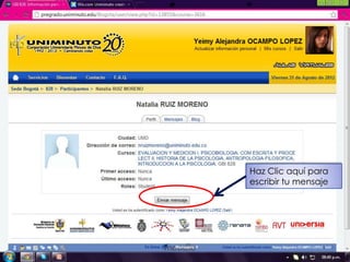 Haz Clic aquí para
escribir tu mensaje
 