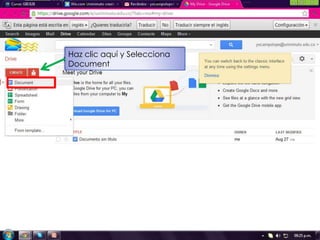 Haz clic aquí y Selecciona
Document
 