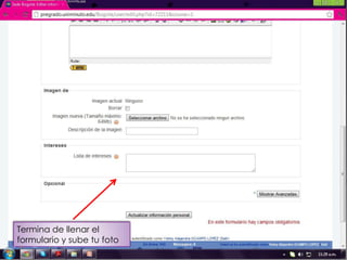 Termina de llenar el
formulario y sube tu foto
 