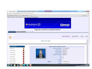 Ingresas a alumno y ayuda finaciera
 
