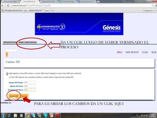 DA UN CLIK LUEGO DE HABER TERMINADO EL
           PROCESO




PARA GUARDAR LOS CAMBIOS DA UN CLIK AQUI
 