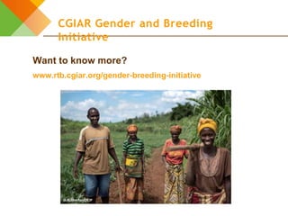 Introduction to the CGIAR Gender and Breeding Initiative