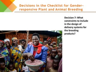 A practical decision checklist for gender-responsive plant and animal breeding