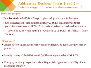 Integrating gendered knowledge into banana breeding