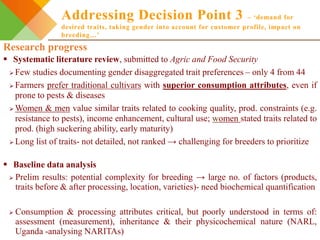 Integrating gendered knowledge into banana breeding