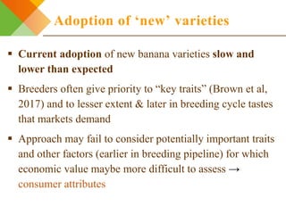 Integrating gendered knowledge into banana breeding