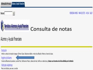 Consulta de notas
 