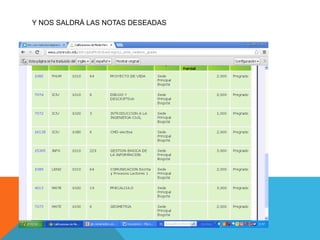 Y NOS SALDRÁ LAS NOTAS DESEADAS
 
