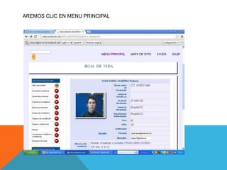 AREMOS CLIC EN MENU PRINCIPAL
 