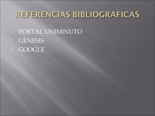    PORTAL UNIMINUTO
   GENESIS
   GOOGLE
 