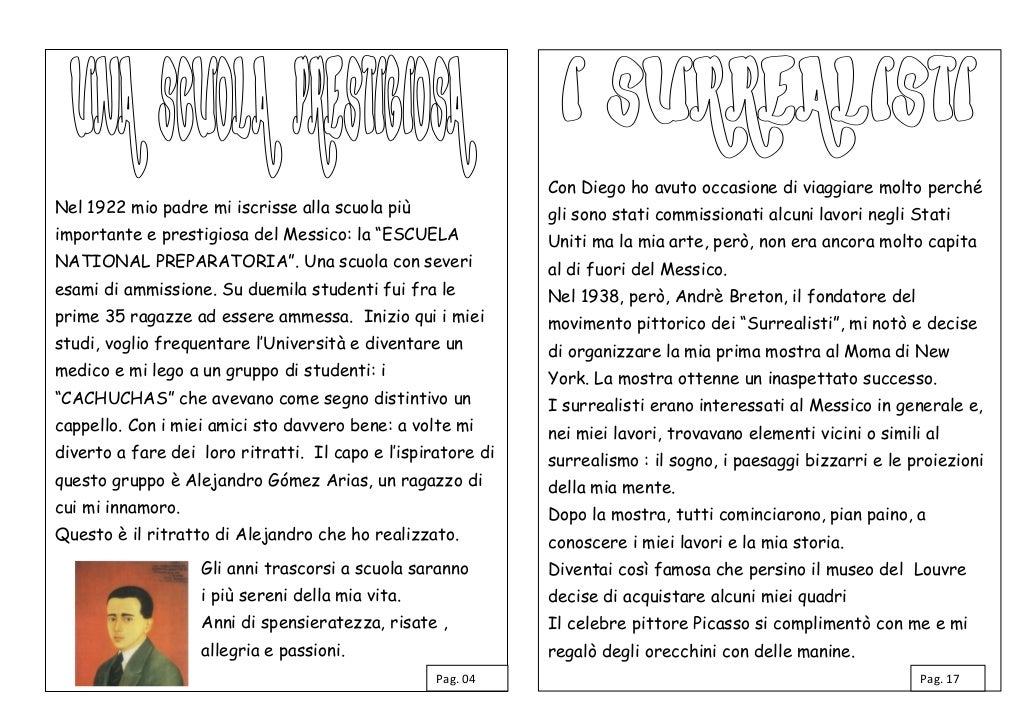 Frida Kahlo Riassunto Tesina Terza Media