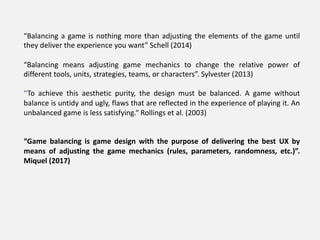 Game Balance 1: What is Game Balance | PDF