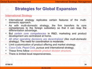 Gbm unit-08 (international strategic management) | PPT