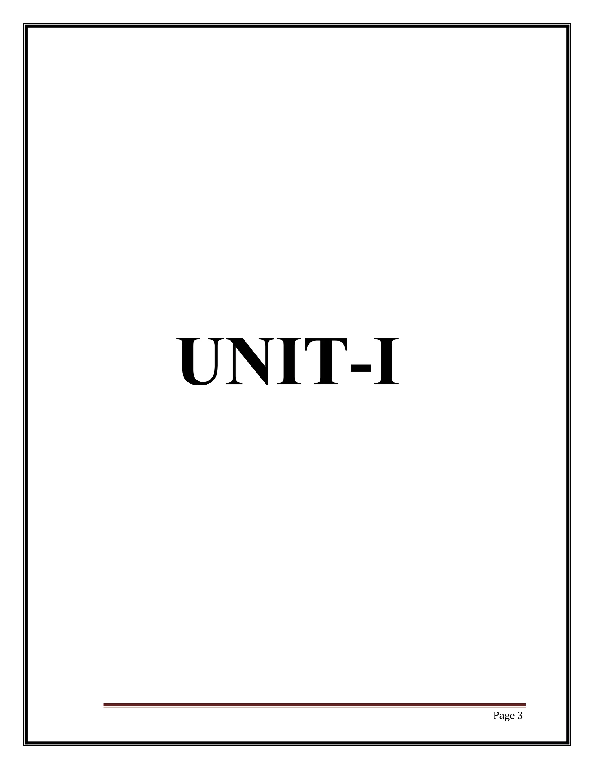 UNIT-I
Page 3
 