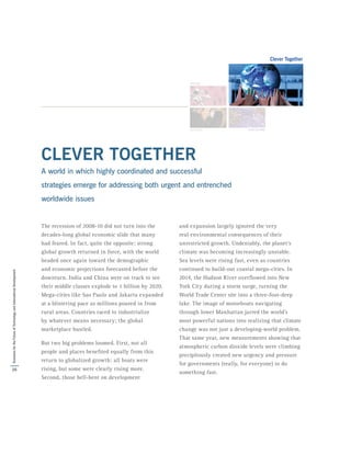 CLEVER TOGETHER
                                                                       A world in which highly coordinated...