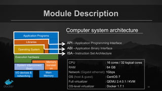 Introductio to Docker and usage in HPC applications | PPTX