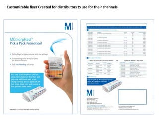 Customizable flyer Created for distributors to use for their channels.
 