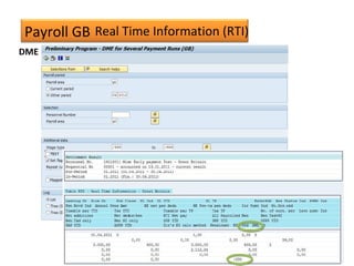 Payroll GB
DME
Real Time Information (RTI)
 