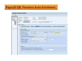 Payroll GB Pensions Auto-Enrolment
 