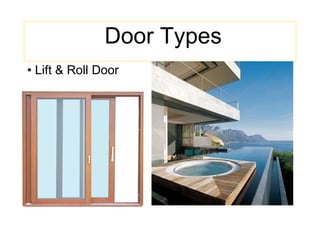 Door Types Lift & Roll Door 