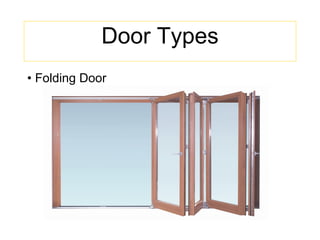 Door Types Folding Door 