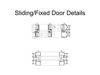 Sliding/Fixed Door Details 