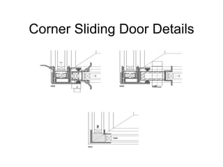Corner Sliding Door Details 
