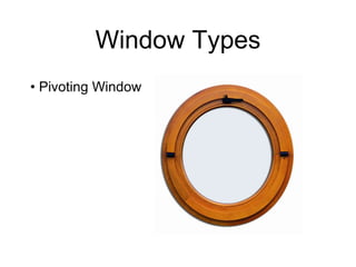 Window Types Pivoting Window 