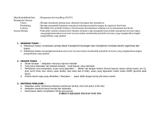 Gbrp Analisis Investasi Dan Portofolio