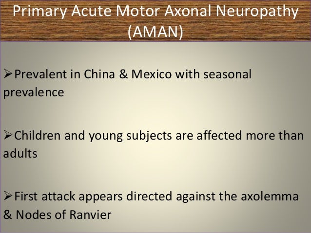 Acute motor axonal neuropathy
