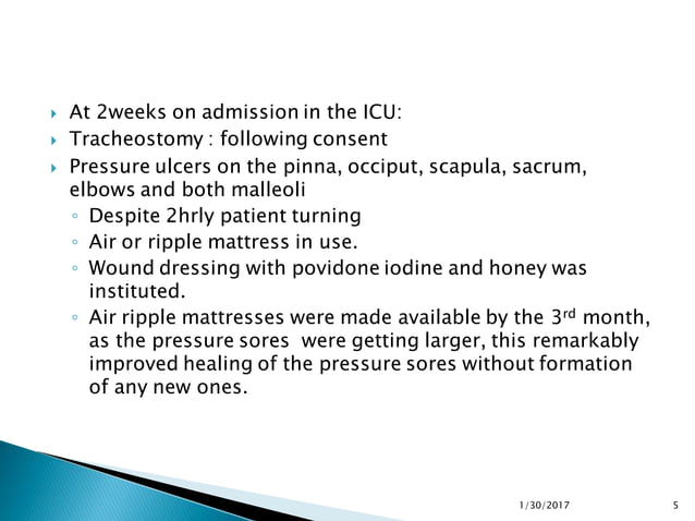 Management of Gullian Barre Syndrome in a Resource Poor ICU Setting. | PPT