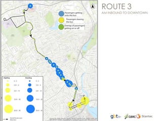ROUTE 3
AM INBOUND TO DOWNTOWN
 