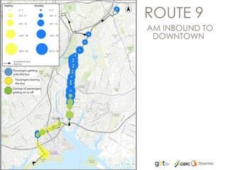 ROUTE 9
AM INBOUND TO
DOWNTOWN
 