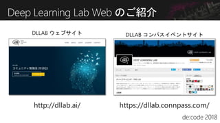 Deep Learning Lab Web のご紹介
 