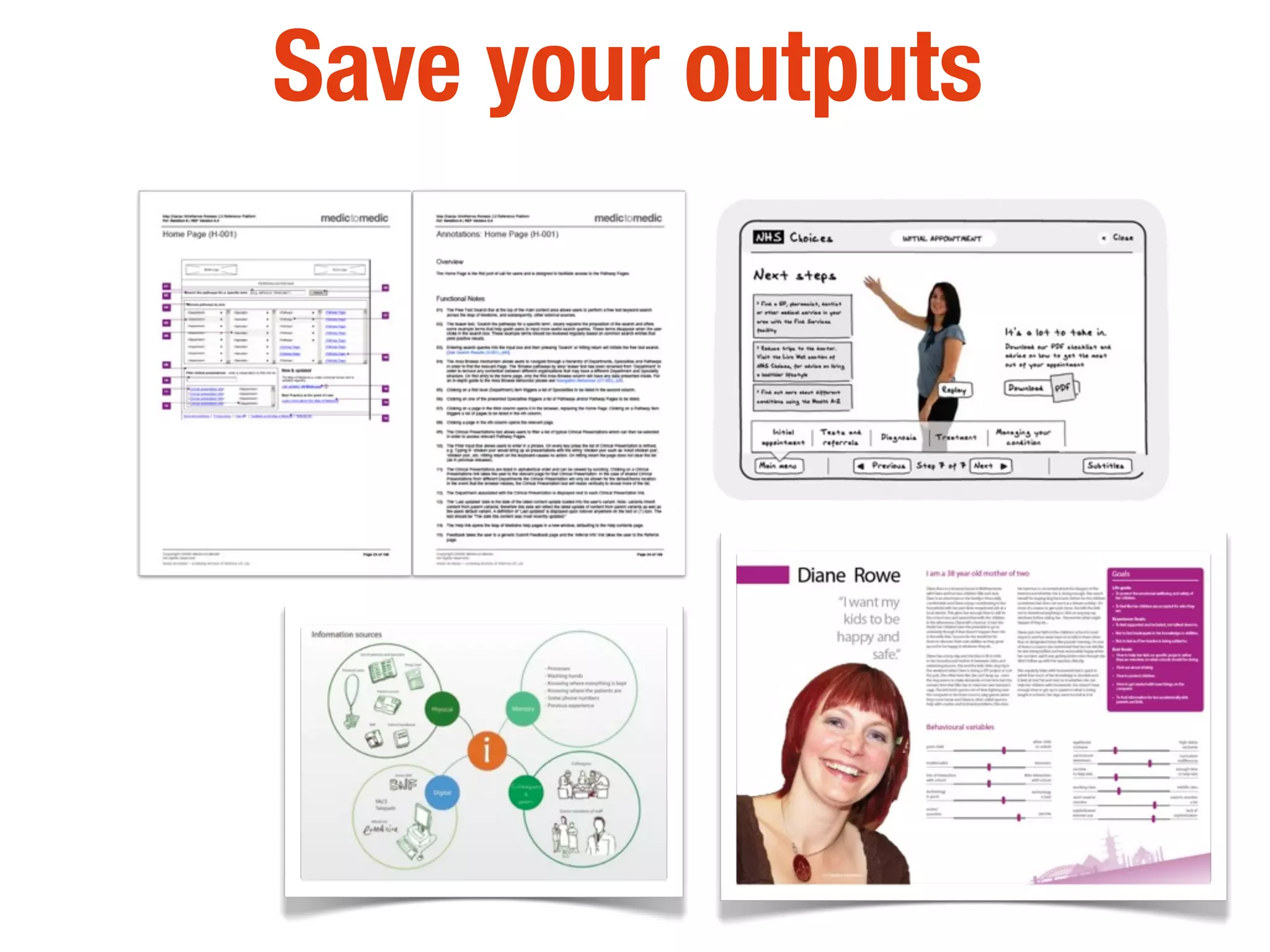 Save your outputs
 