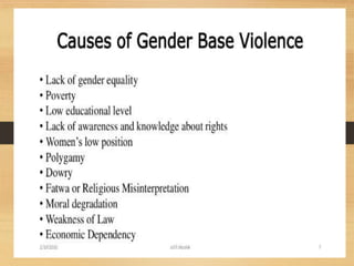 Gender Based Violence | PPTX