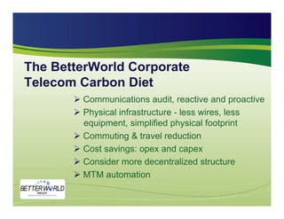 The Green Telecom Wave is Coming