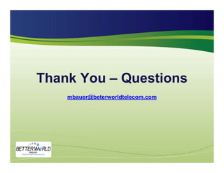 The Green Telecom Wave is Coming