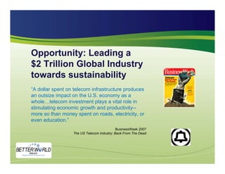 The Green Telecom Wave is Coming