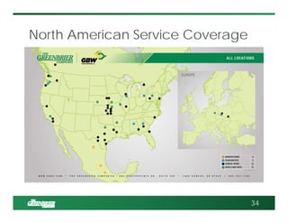 North American Service Coverage
34
 