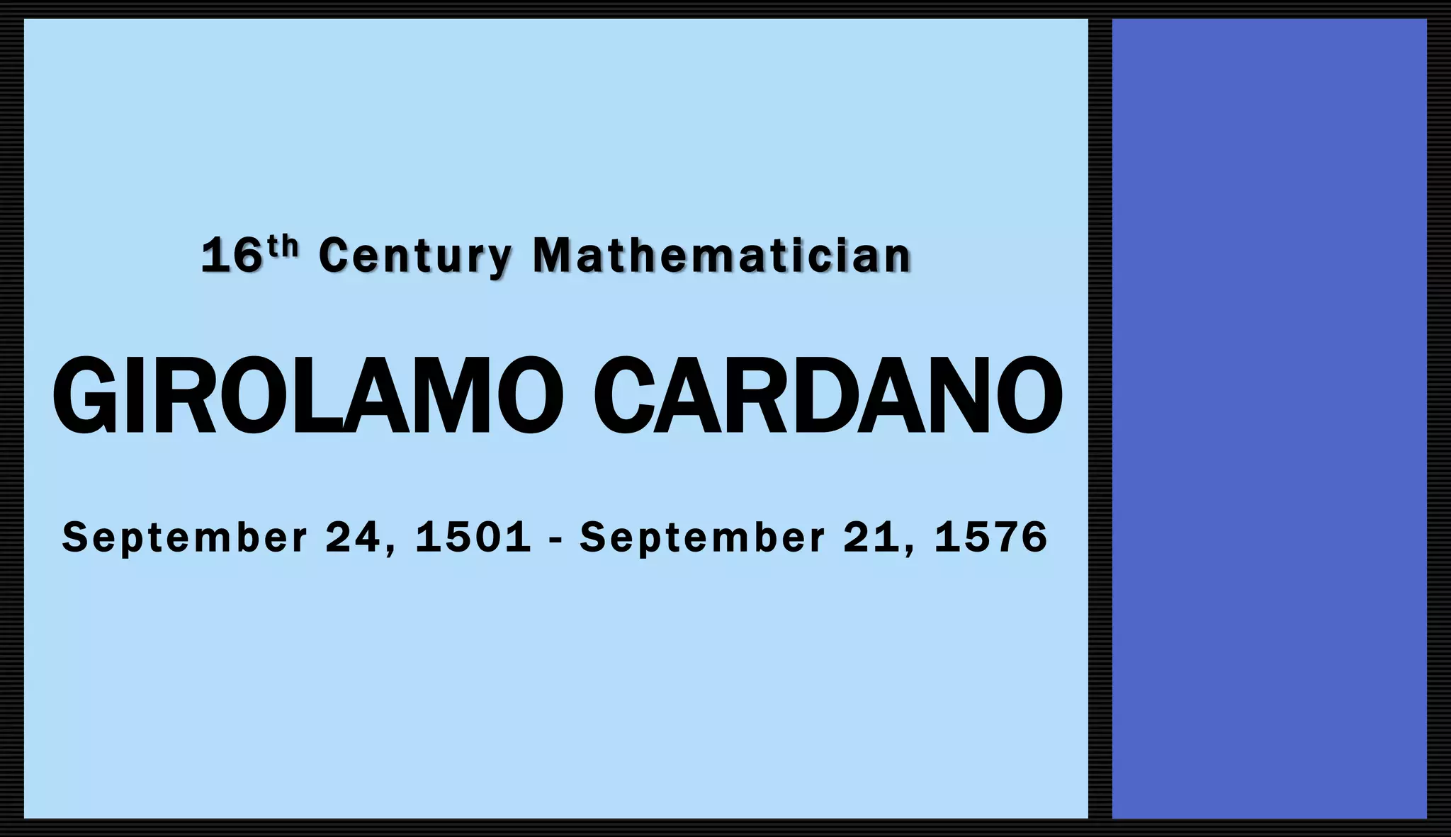 Girolamo Cardano | PPTX
