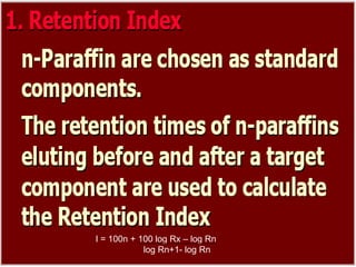 63
I = 100n + 100 log Rx – log Rn
log Rn+1- log Rn
 