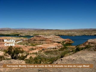 Muddy
Creek
Formação Muddy Creek ao norte do Rio Colorado na área do Lago Mead
 