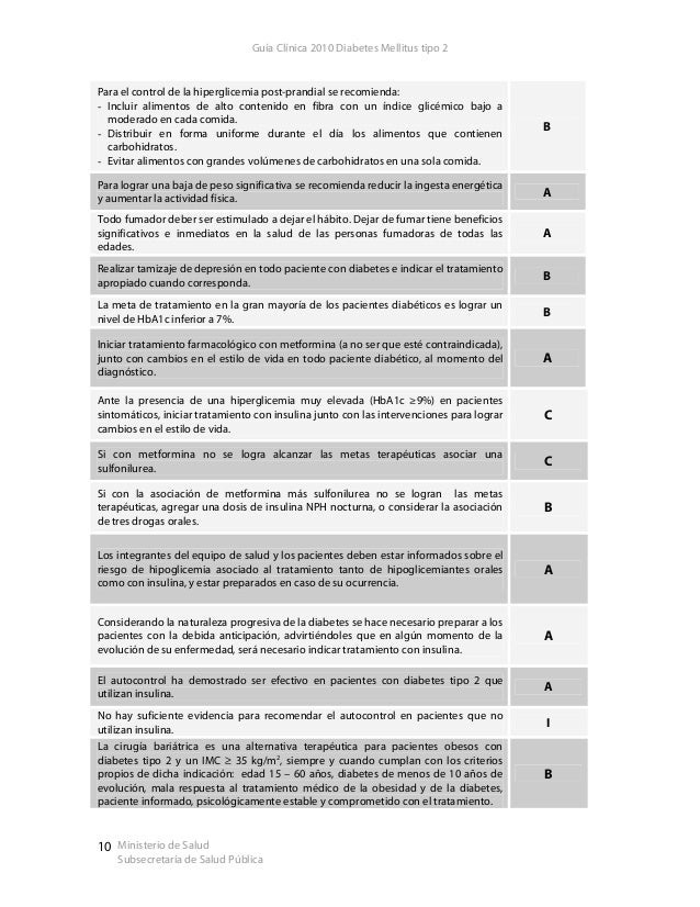 Diabetes mellitus tipo II MINSAL Diabetes mellitus tipo II MINSAL