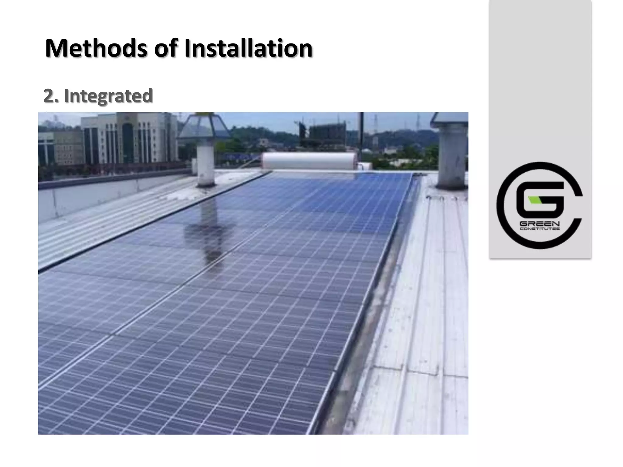 Methods of Installation
2. Integrated
 