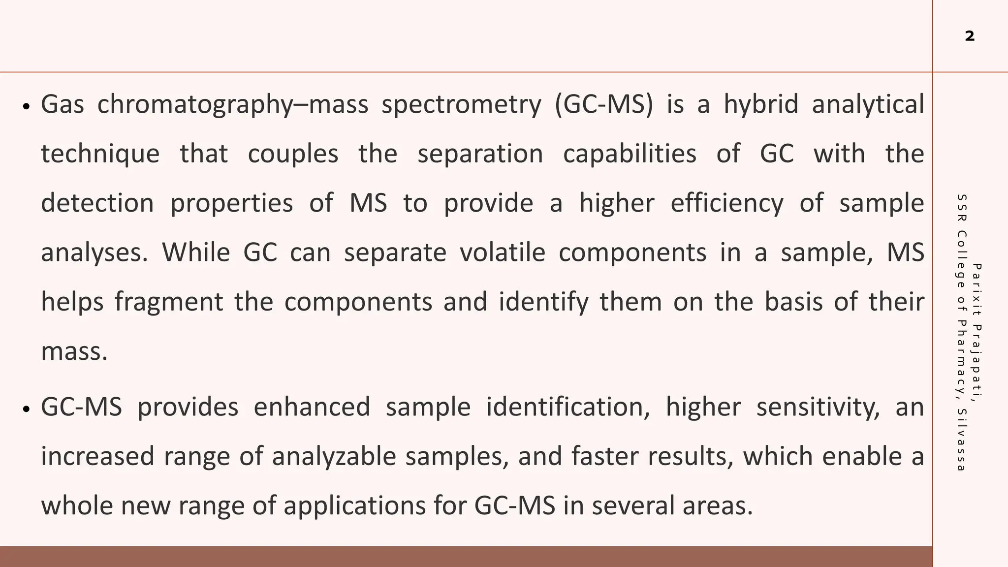 GC-MS (Gas chromatography–mass spectrometry ) | PDF
