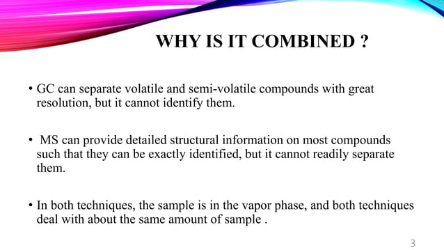 GC-MS | PPTX | Chemistry | Science